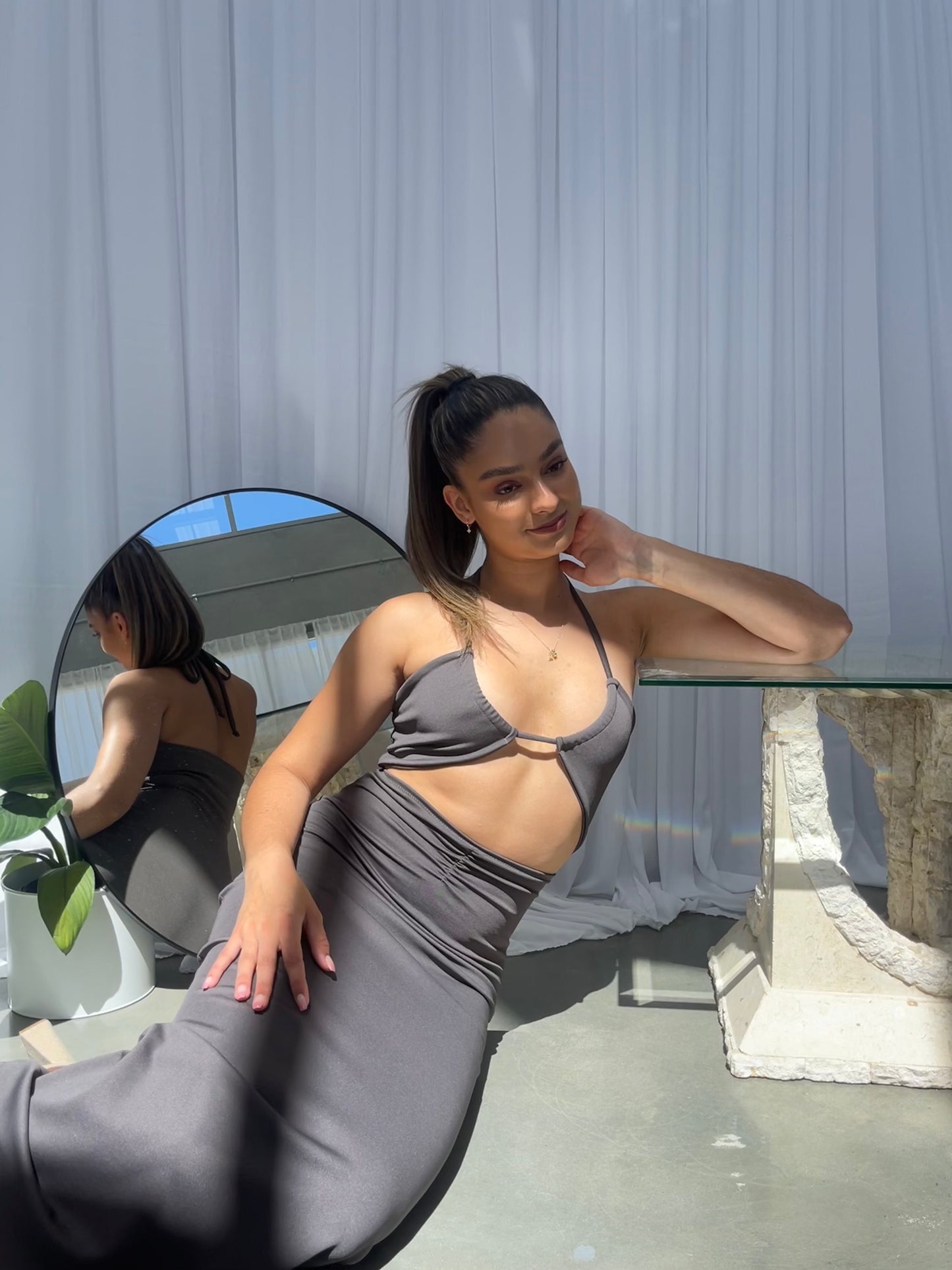 THE HARPER MAXI - CHARCOAL